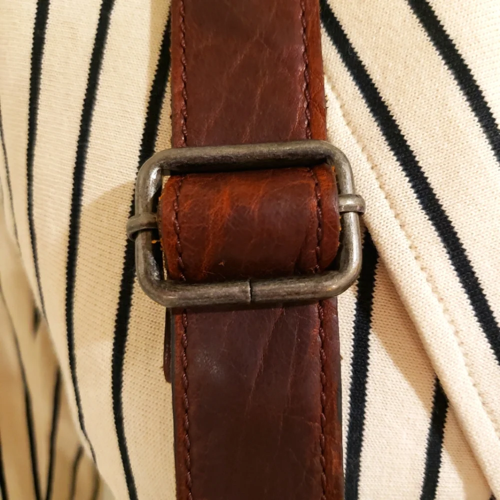 Genuine Leather Handcrafted Brown Crossbody Messenger Bag--NWT
